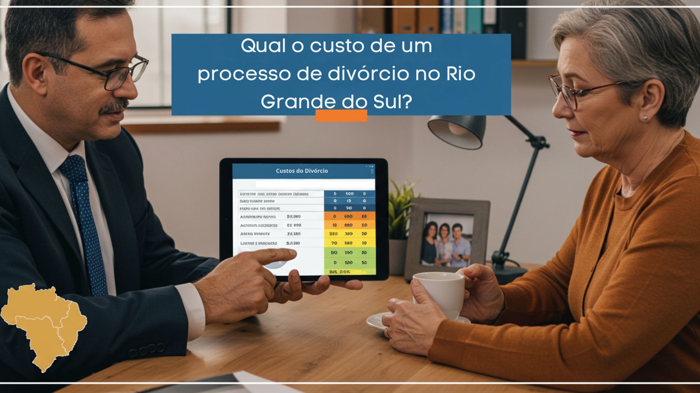 Qual o custo de um processo de divórcio no Rio Grande do Sul?